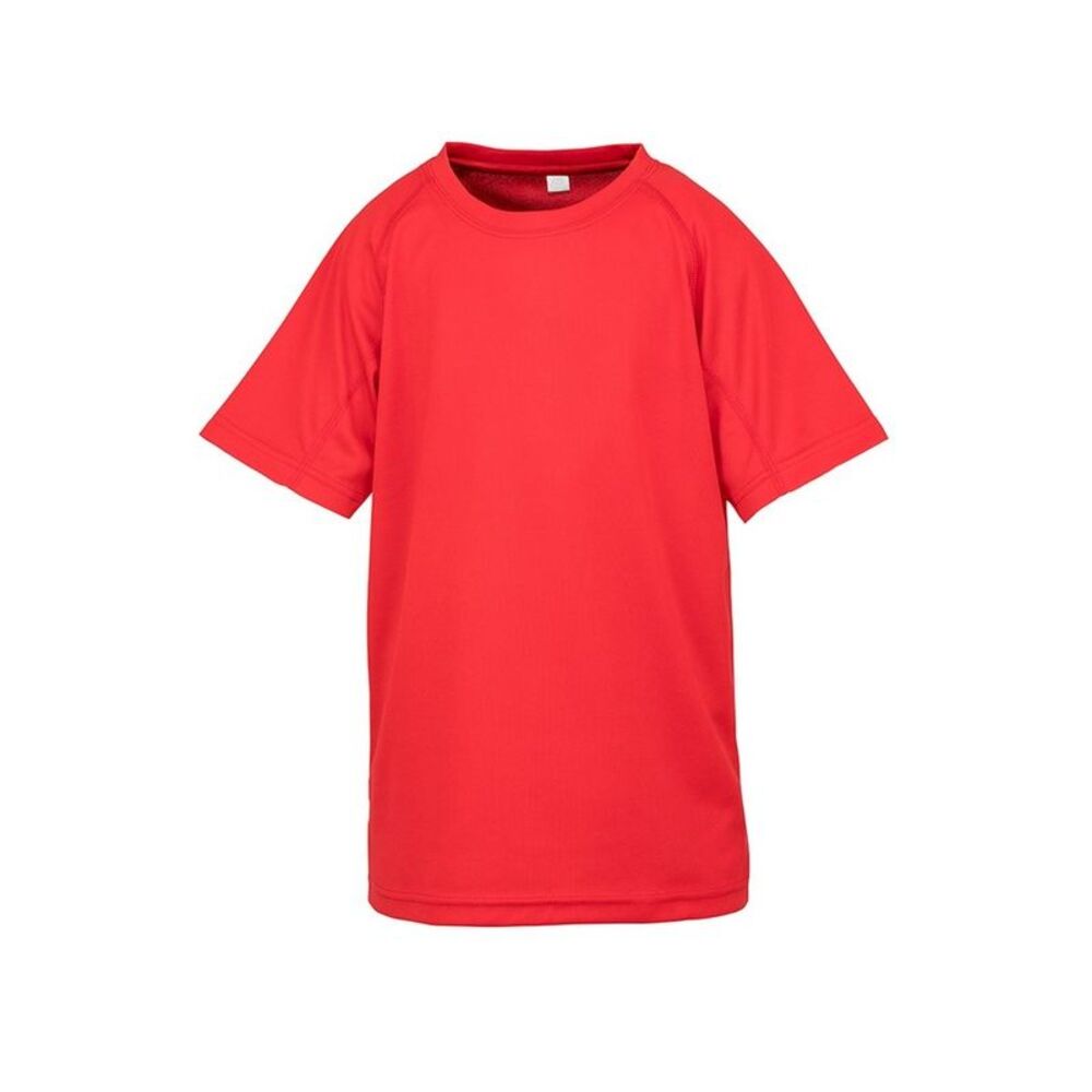 Spiro Chidlrens/Kids Impact Performance Aircool T-Shirt / Red
